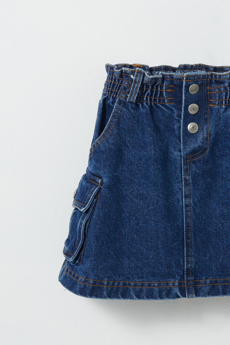 Bella Mini Denim Etek - 4