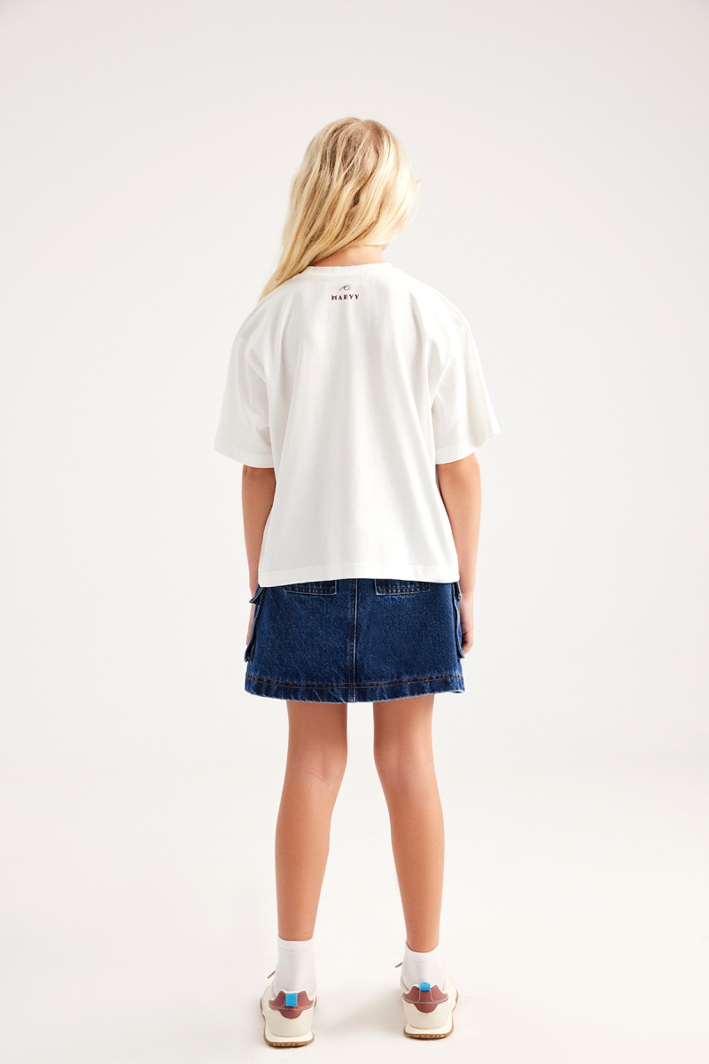 Bella Mini Denim Etek - 6