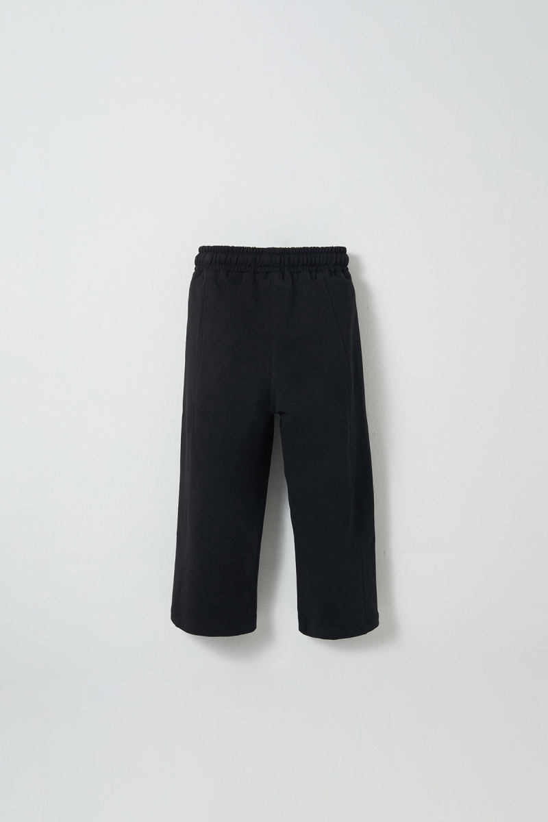 Black Embroidered Detailed Relaxed Leg Trousers - 4