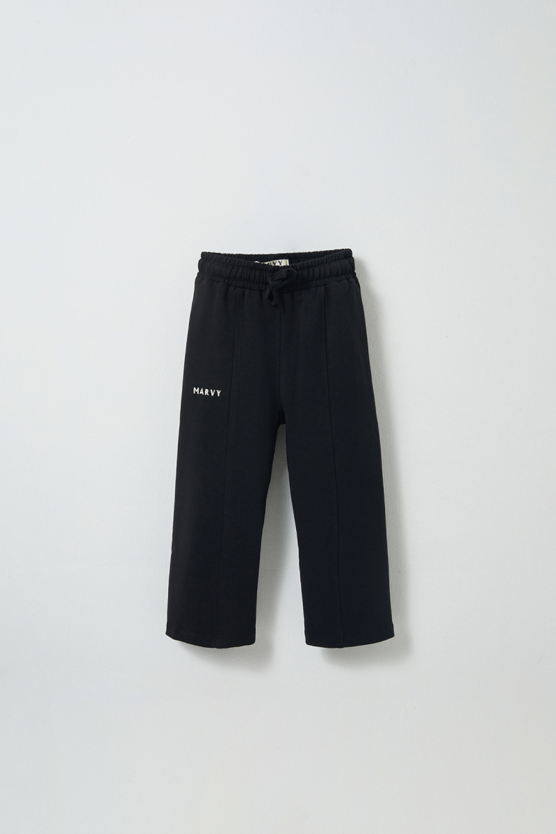 Black Embroidered Detailed Relaxed Leg Trousers - 2