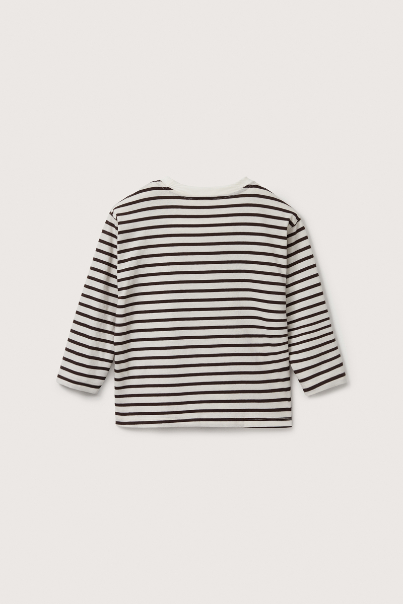 Brown Striped Long Sleeve T-shirt - 7
