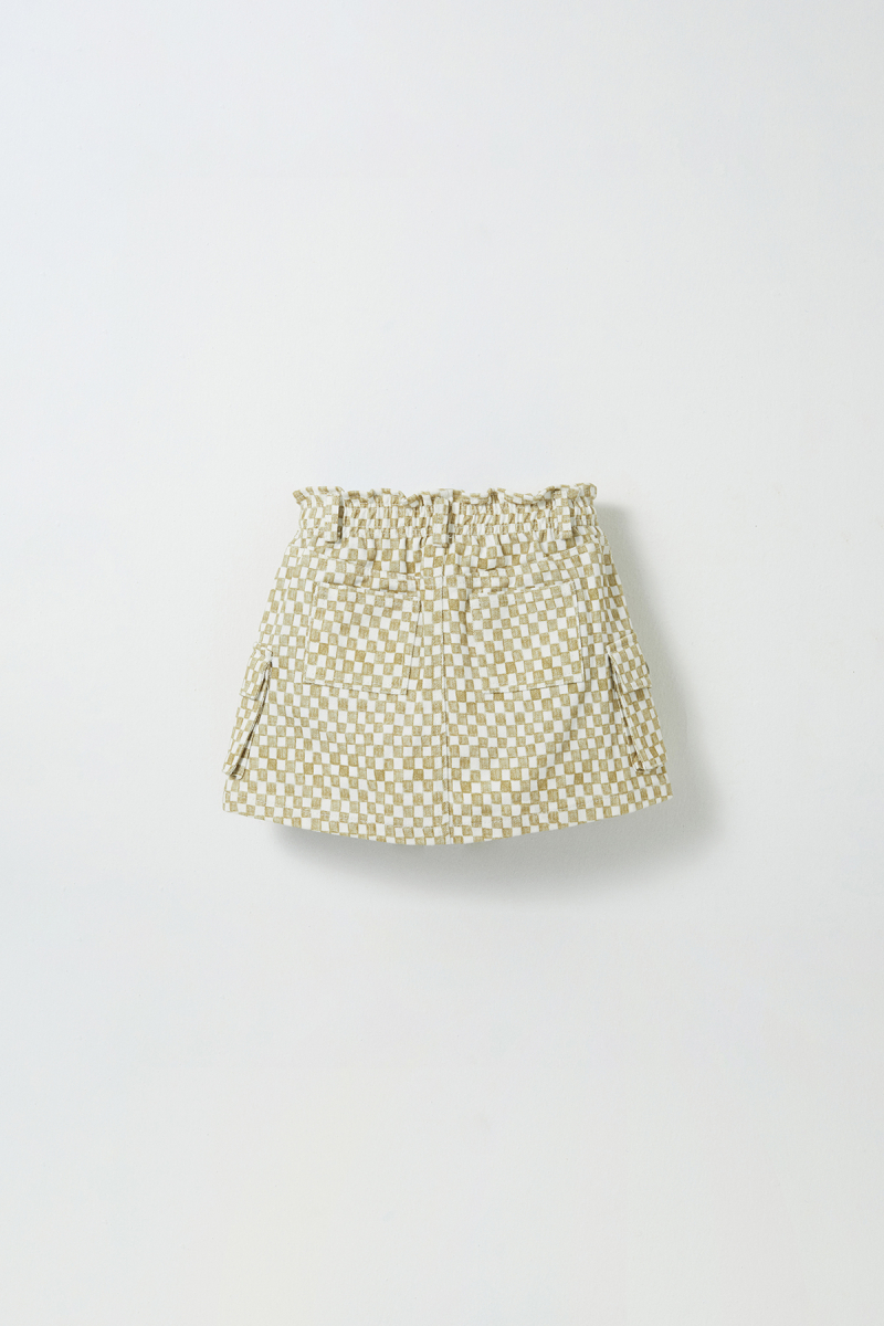 Checkered Patterned Mini Skirt - 6