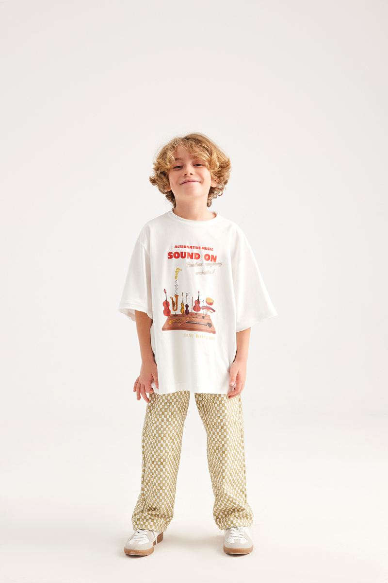 Checkered Patterned Trousers - 1