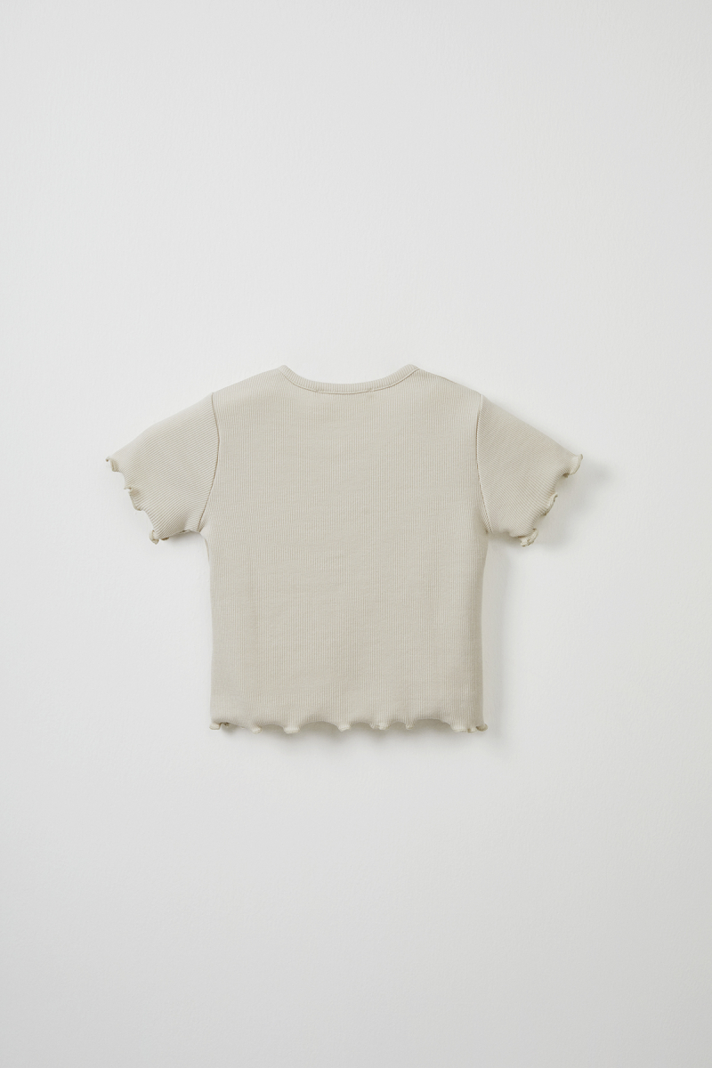 Ekru Fitilli Tshirt - Tayt Takım - 4