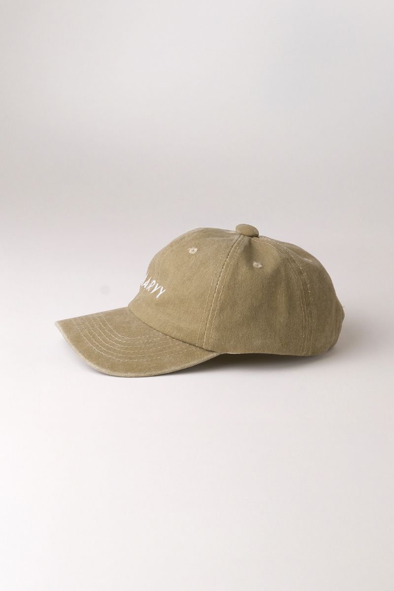 Faded Effect Marvy Embroidered Green Hat - 2