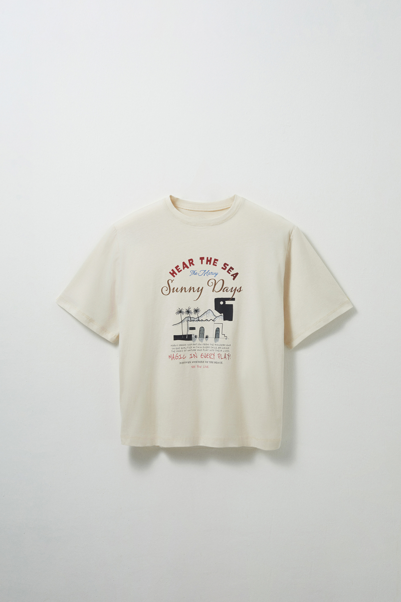 Hear The Sea Printed Oversize T-shirt - 1