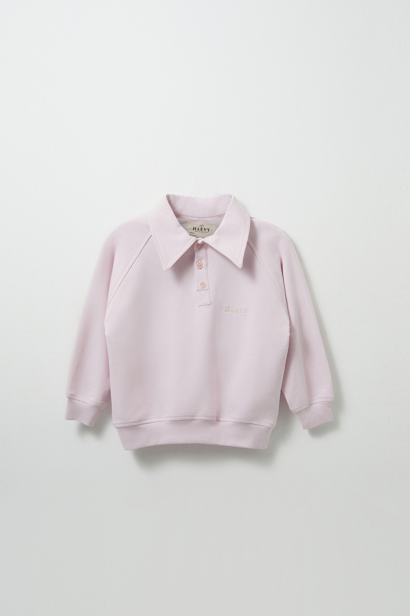 Lila Nakış Detaylı Reglan Kol Sweatshirt - 4