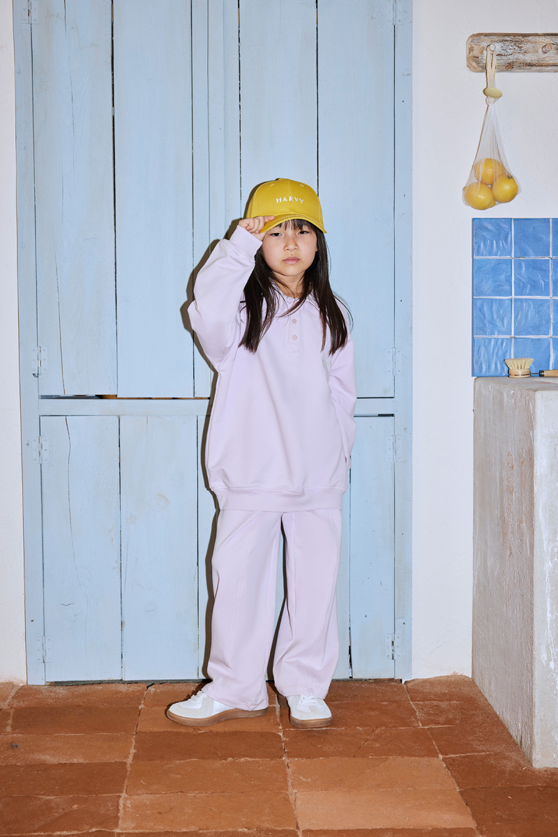 Lila Nakış Detaylı Reglan Kol Sweatshirt - 1