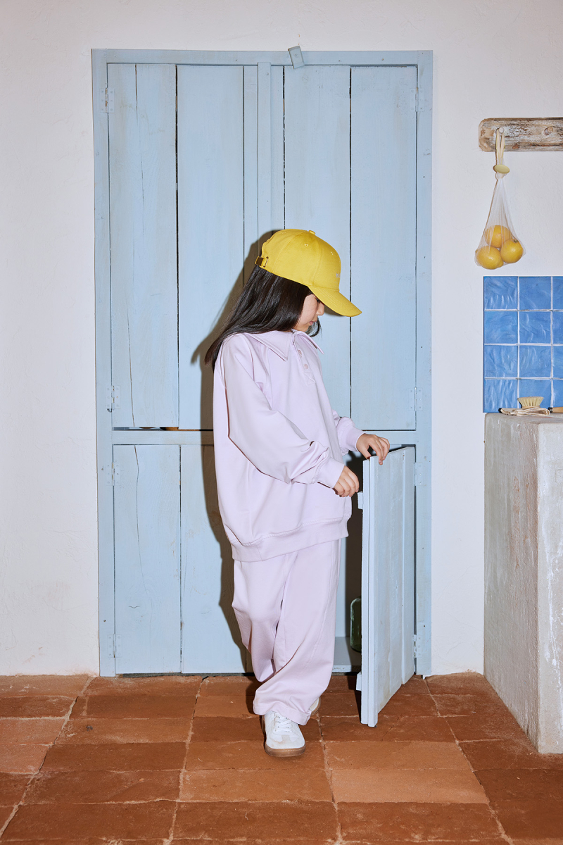 Lila Nakış Detaylı Reglan Kol Sweatshirt - 2
