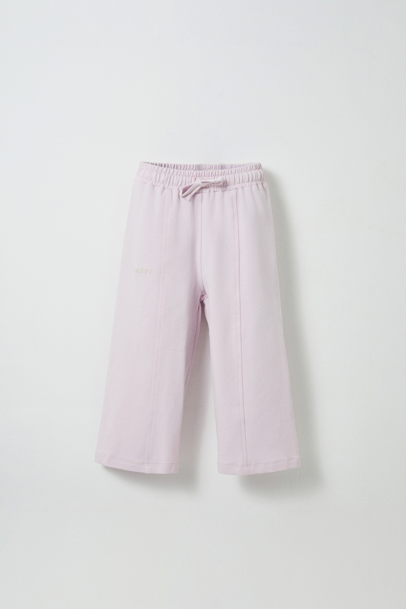 Lilac Embroidered Detailed Relaxed Leg Trousers - 1