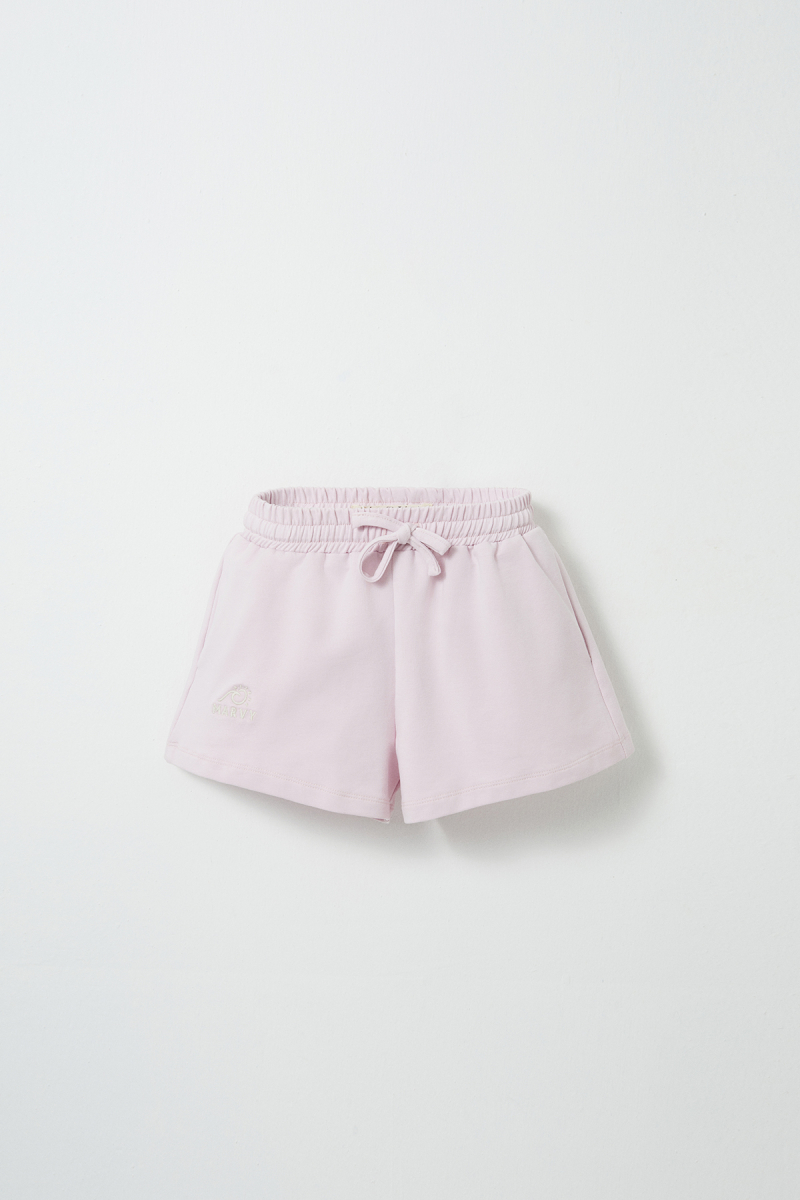 Lilac Embroidery Detailed Shorts - 1