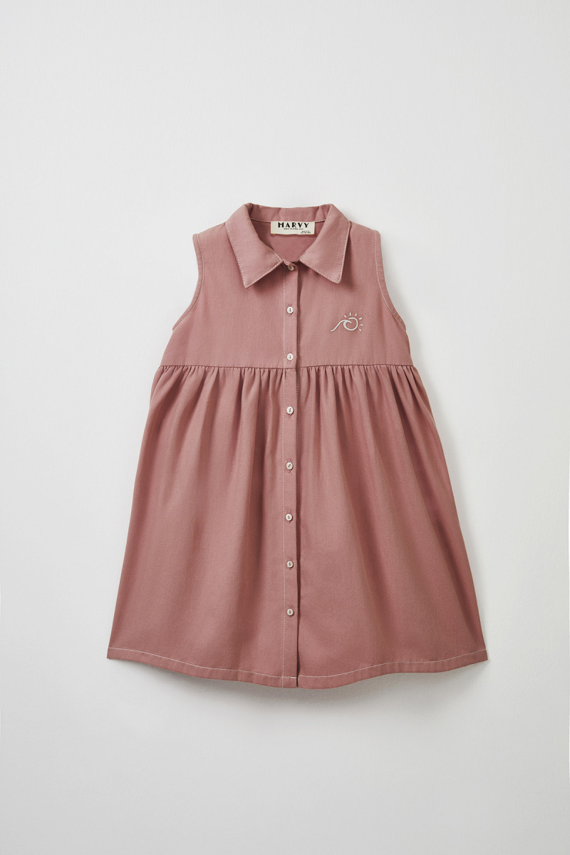 Lindy Pink Shirt Dress - 1