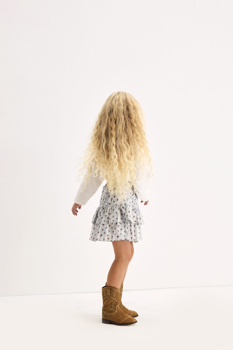 Lior Desenli Gabardin-Poplin Mini Etek - 5