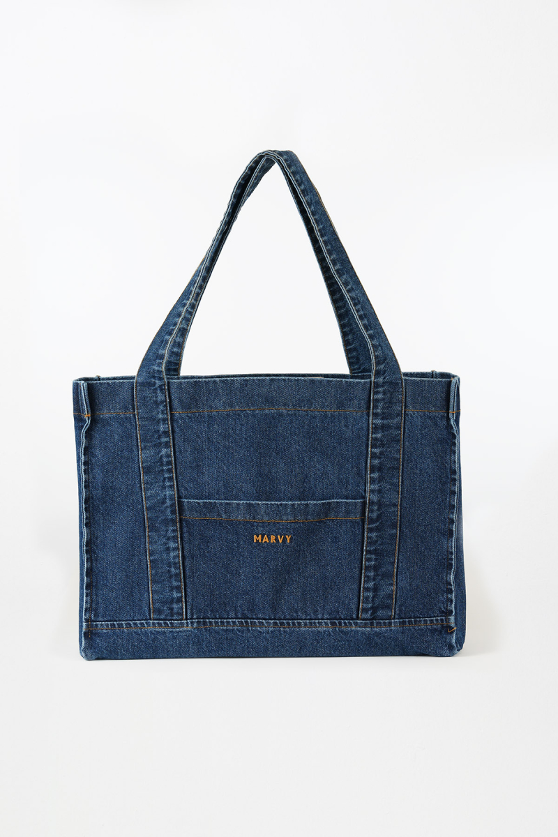 Marvy Embroidered Denim Bag - 2