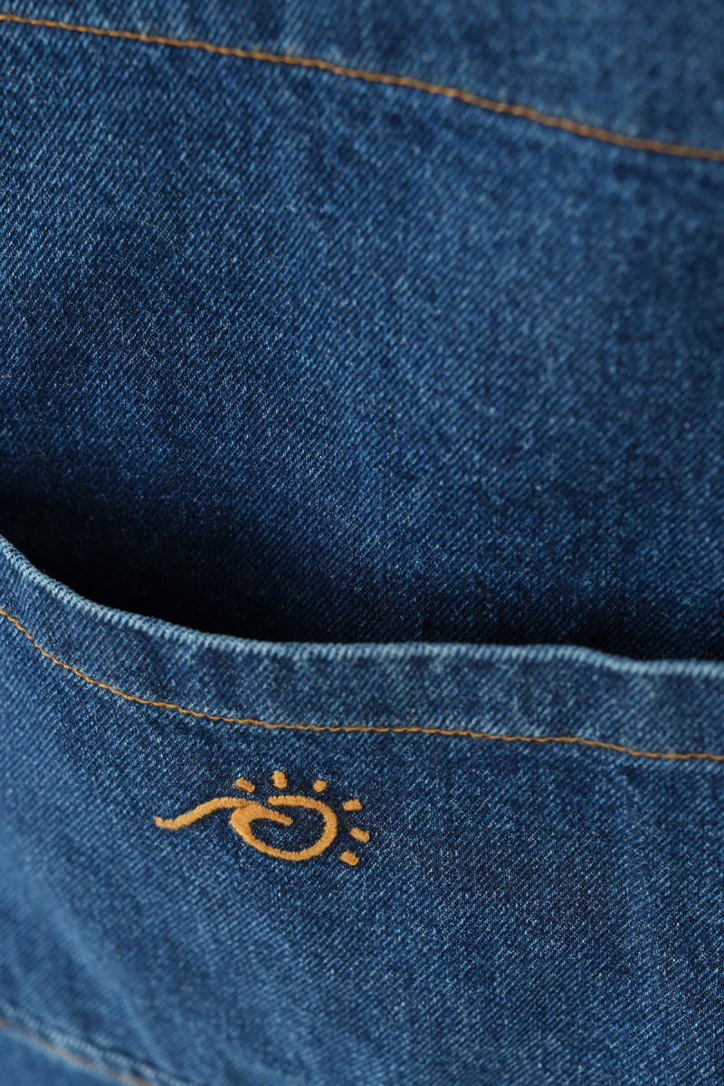 Marvy Nakışlı Denim Çanta - 4