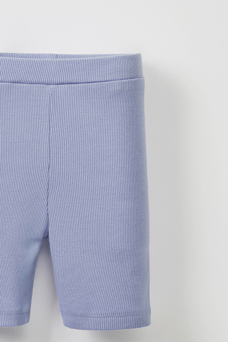 Mavi Fitilli Askılı Bluz - Mini Şort - 5