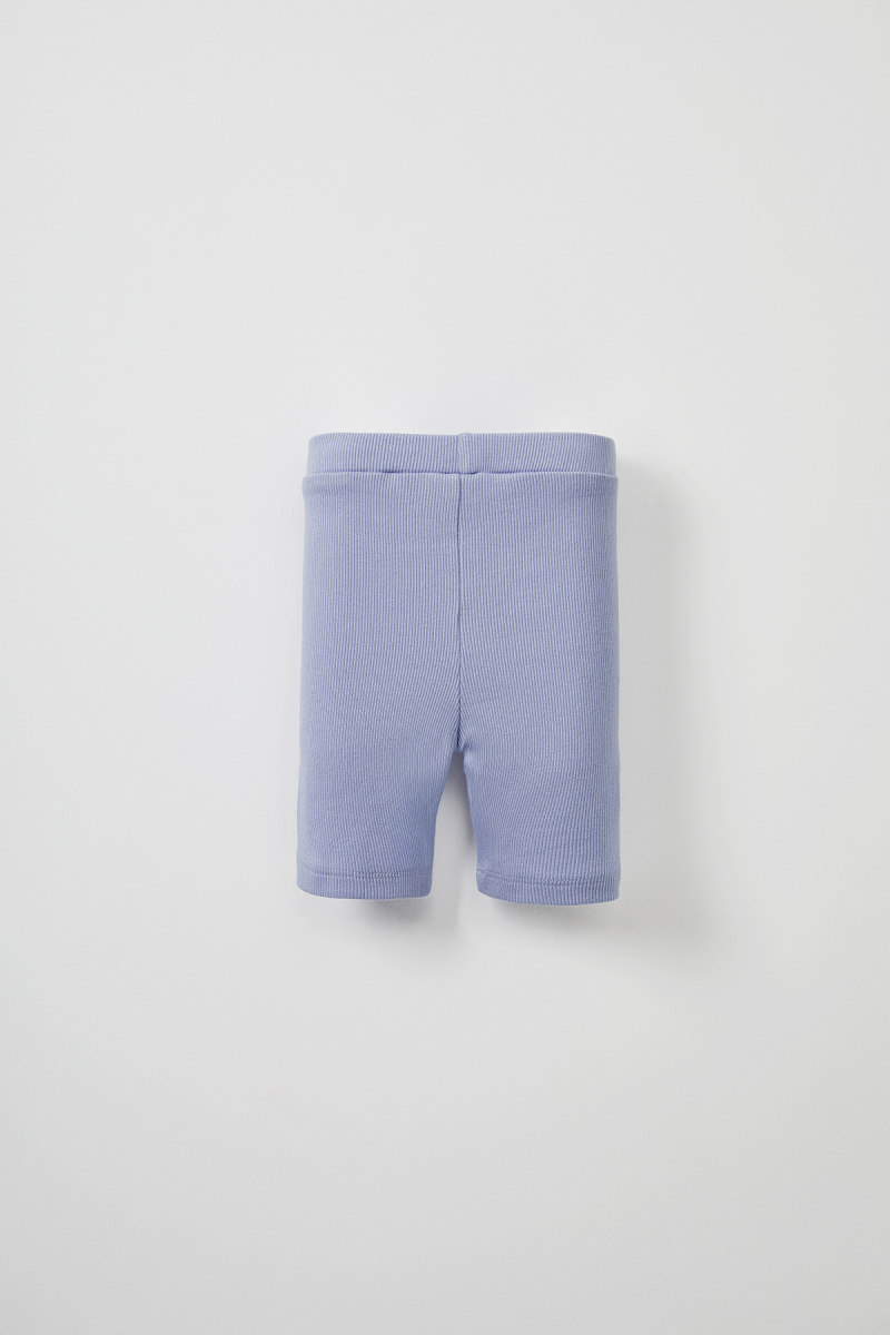 Mavi Fitilli Askılı Bluz - Mini Şort - 6