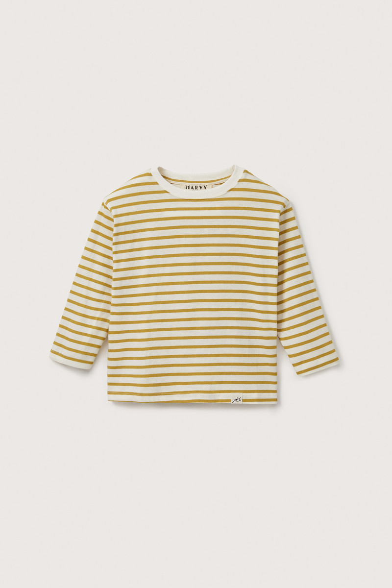 Mustard Striped Long Sleeve T-shirt - 3