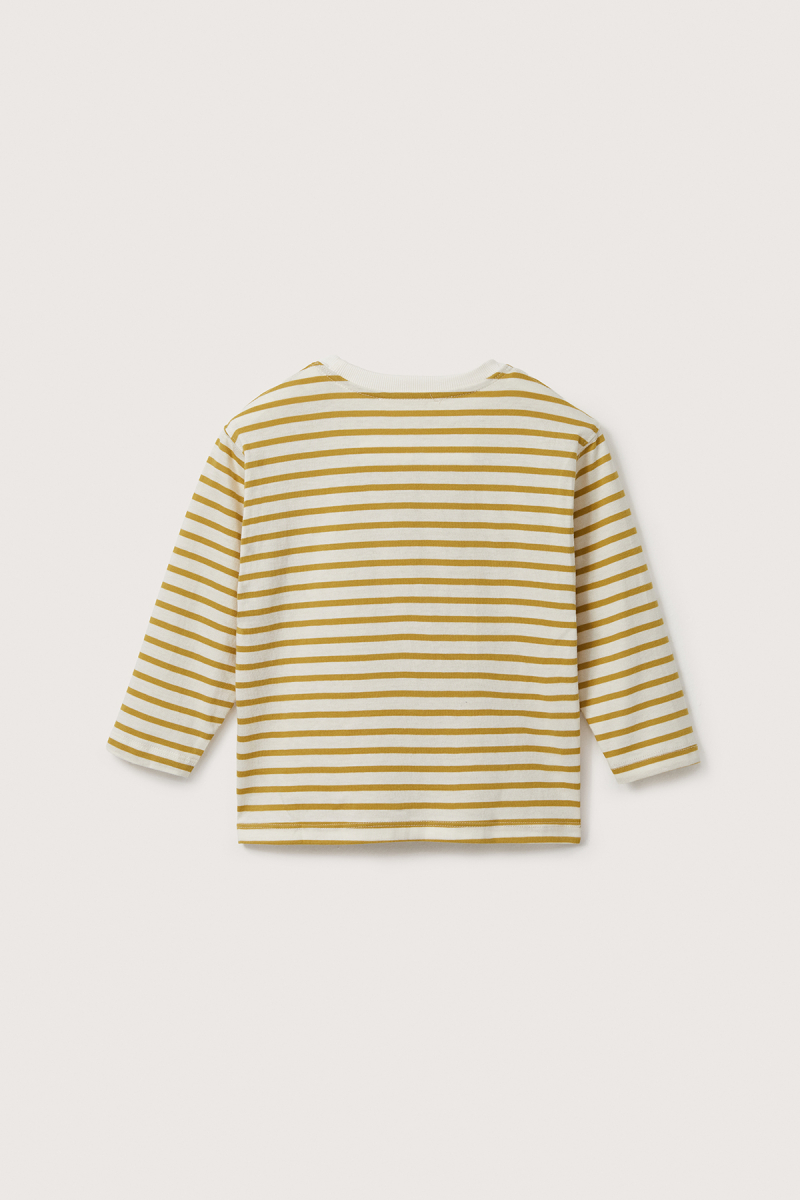 Mustard Striped Long Sleeve T-shirt - 7