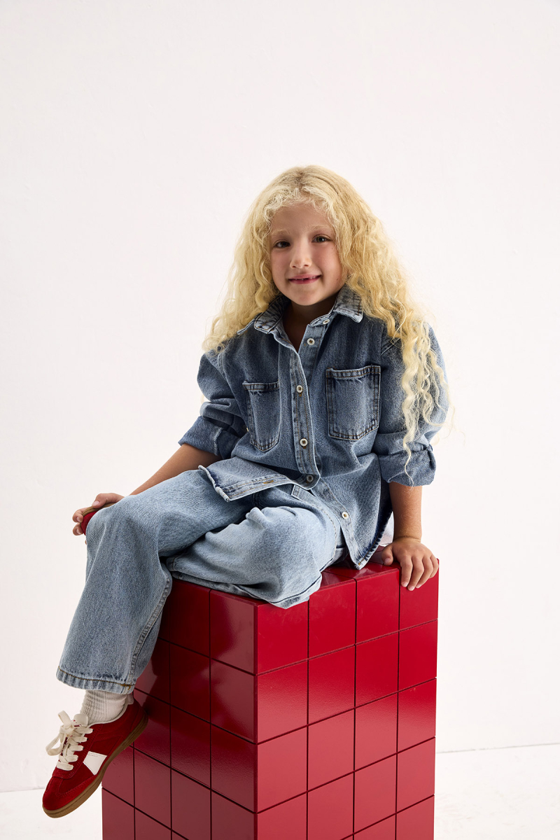 Noa Mavi Denim Gömlek - 5