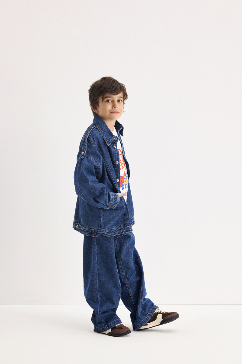 Nova İndigo Denim Ceket - 4