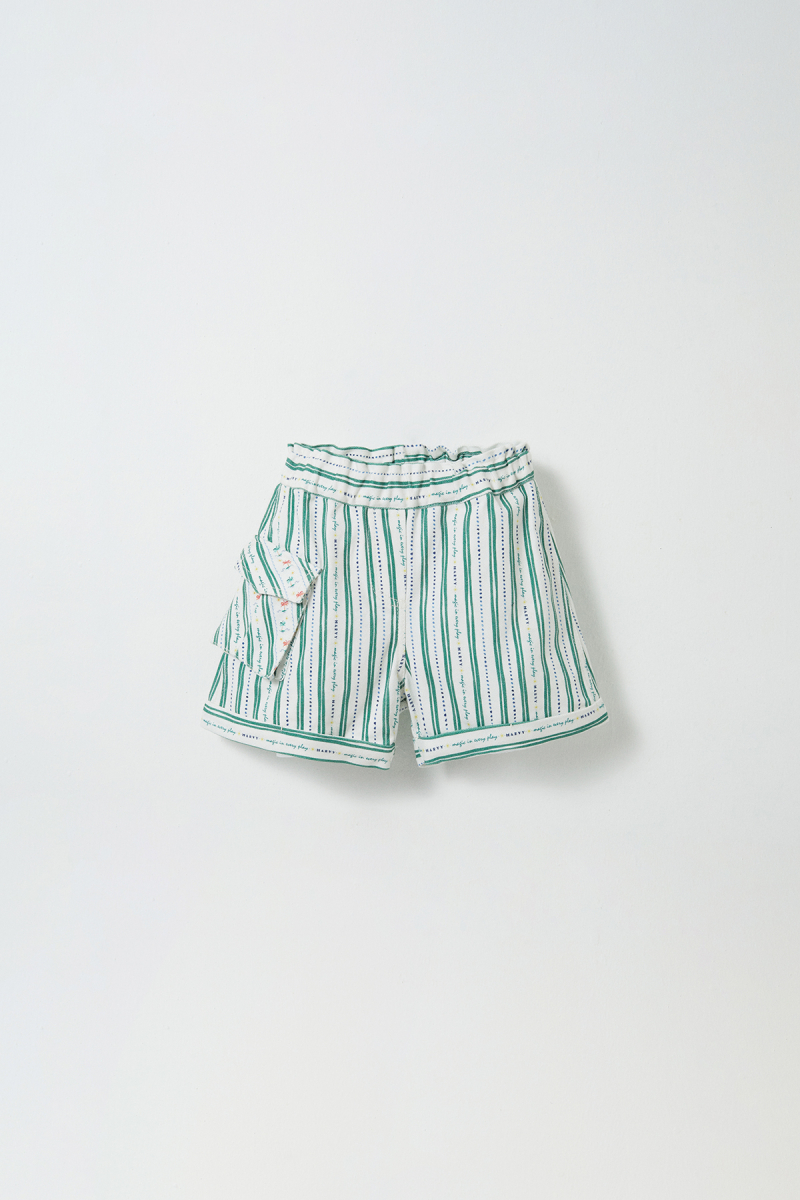 Palm Patterned Shirt Short Set - 5