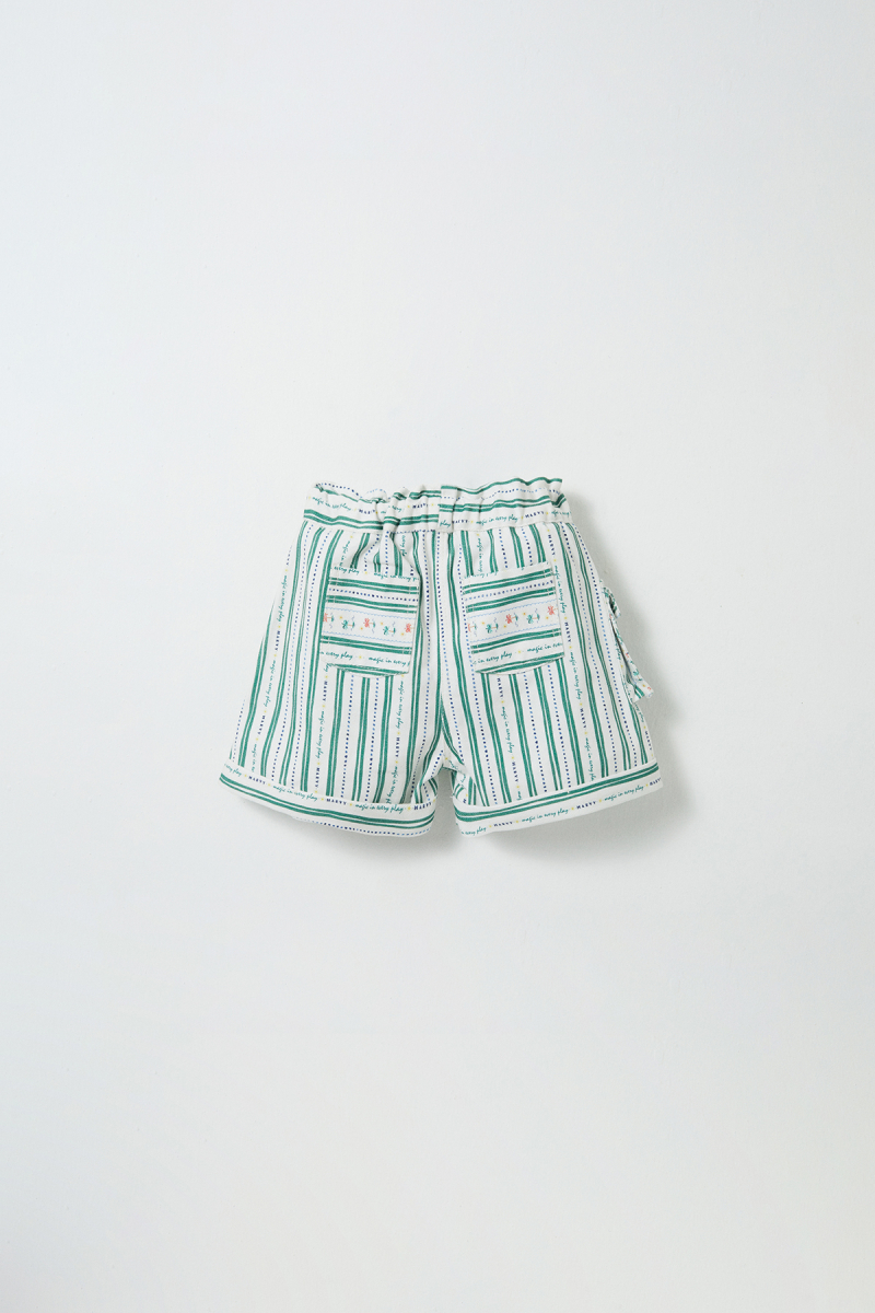 Palm Patterned Shirt Short Set - 6