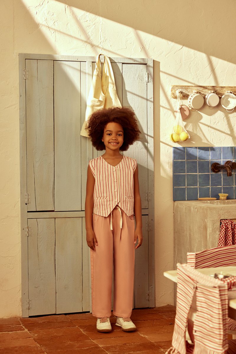 Pastel Color Cotton Carrot Trousers - 1