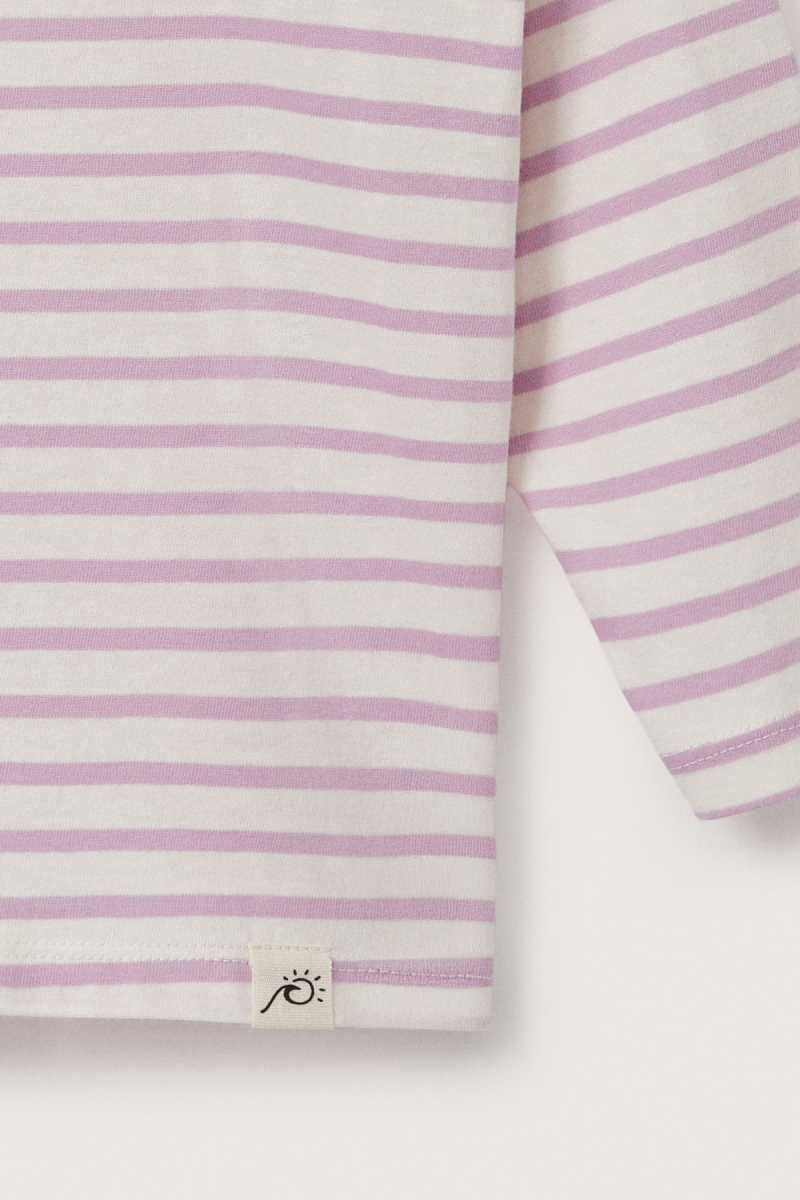 Pink Striped Long Sleeve T-shirt - 5