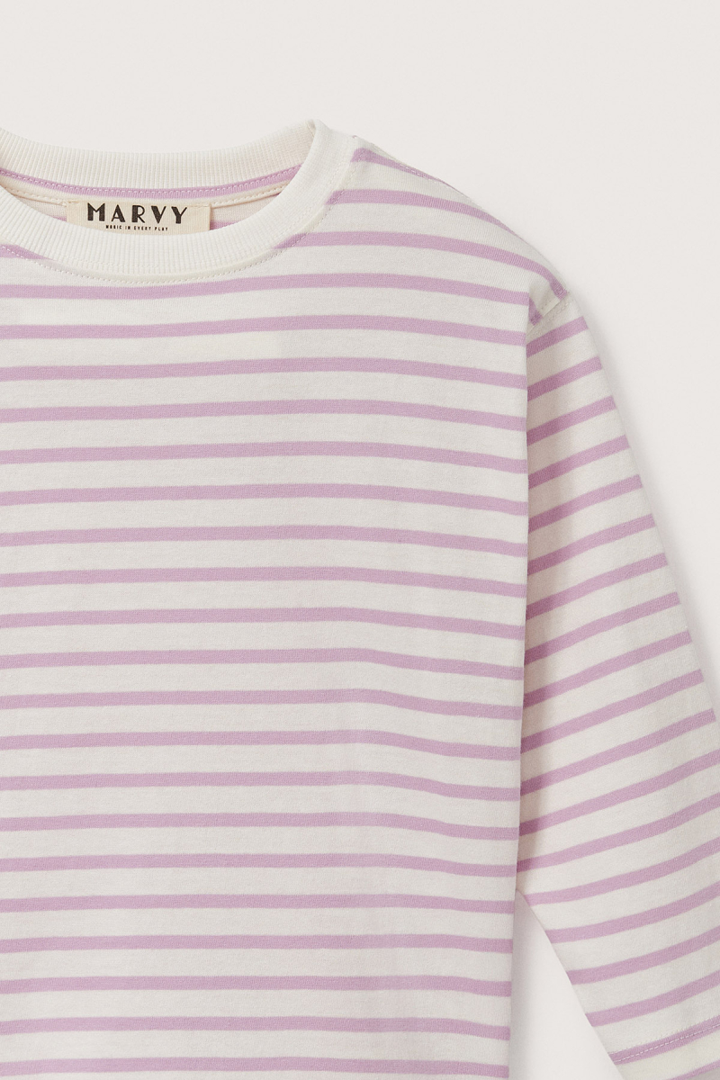 Pink Striped Long Sleeve T-shirt - 6