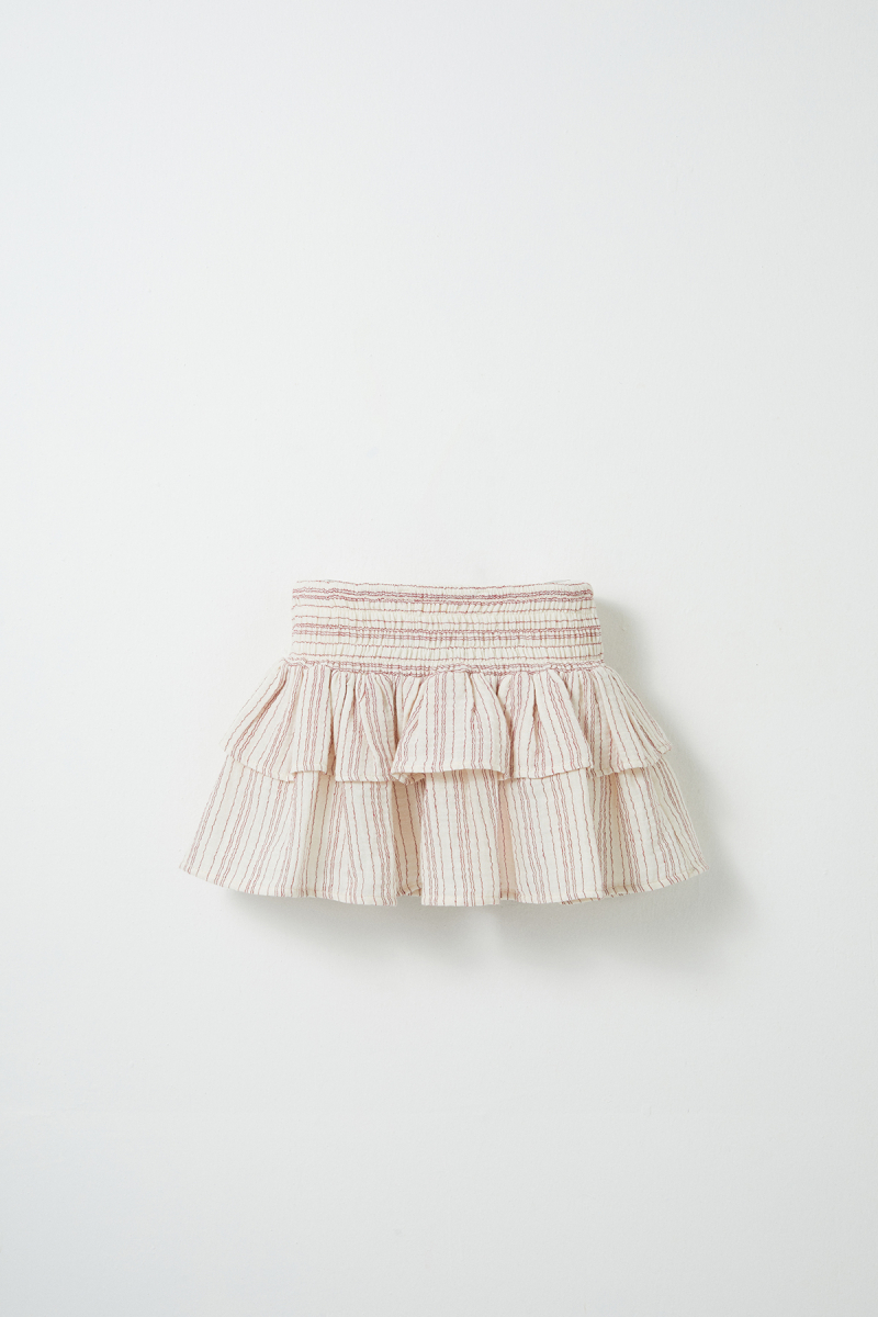 Rubby Striped Muslin Skirt - 1