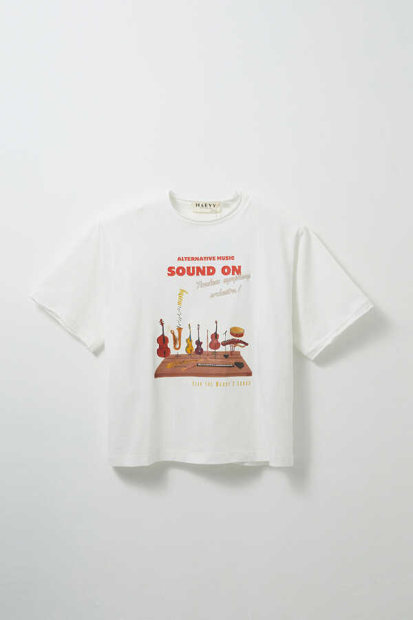 Sound On Baskılı Tshirt - 2