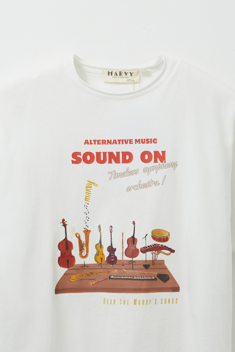 Sound On Printed T-shirt - 4