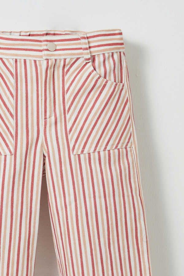 Striped Gabardine Trousers - 2