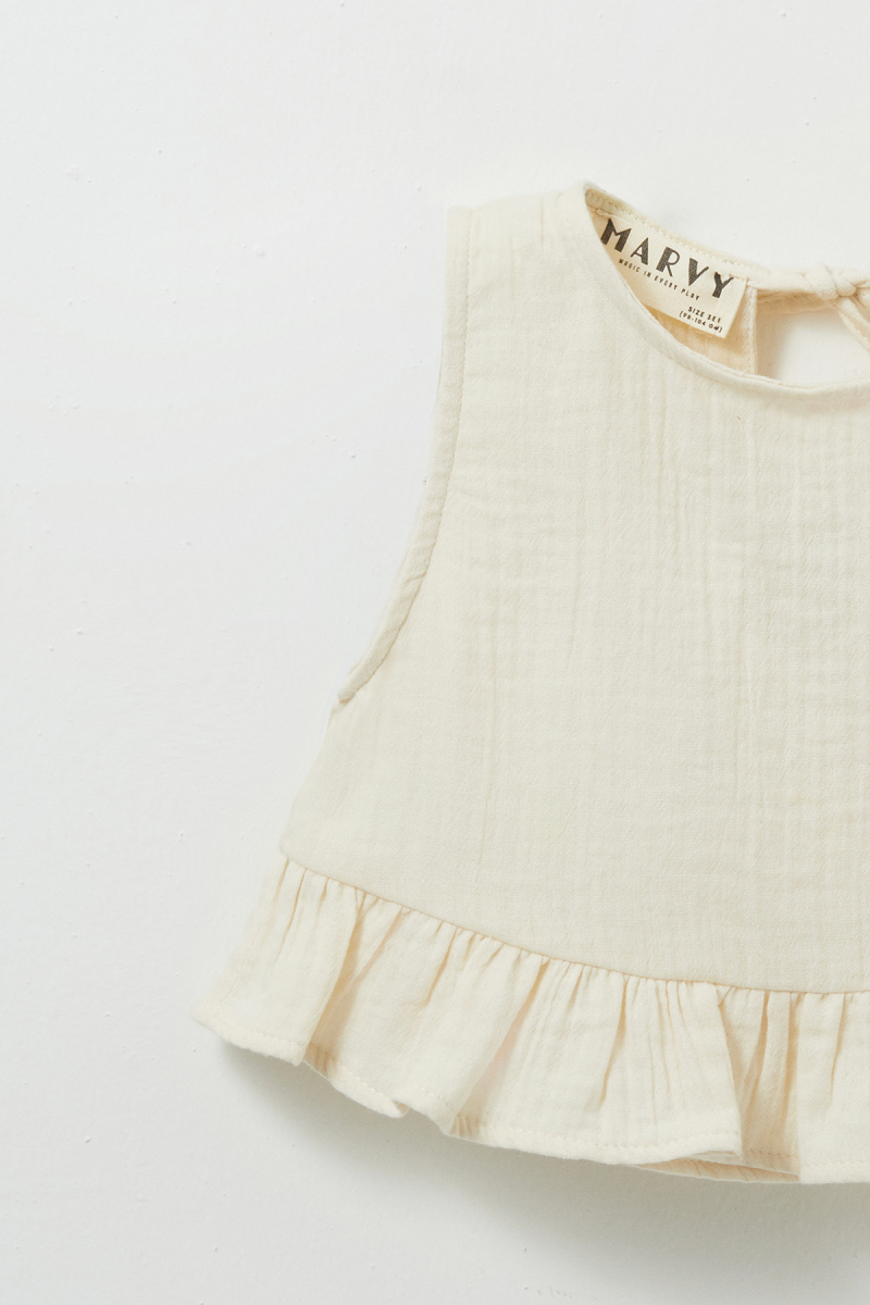 Tiny Muslin Blouse and Pants Set - 2