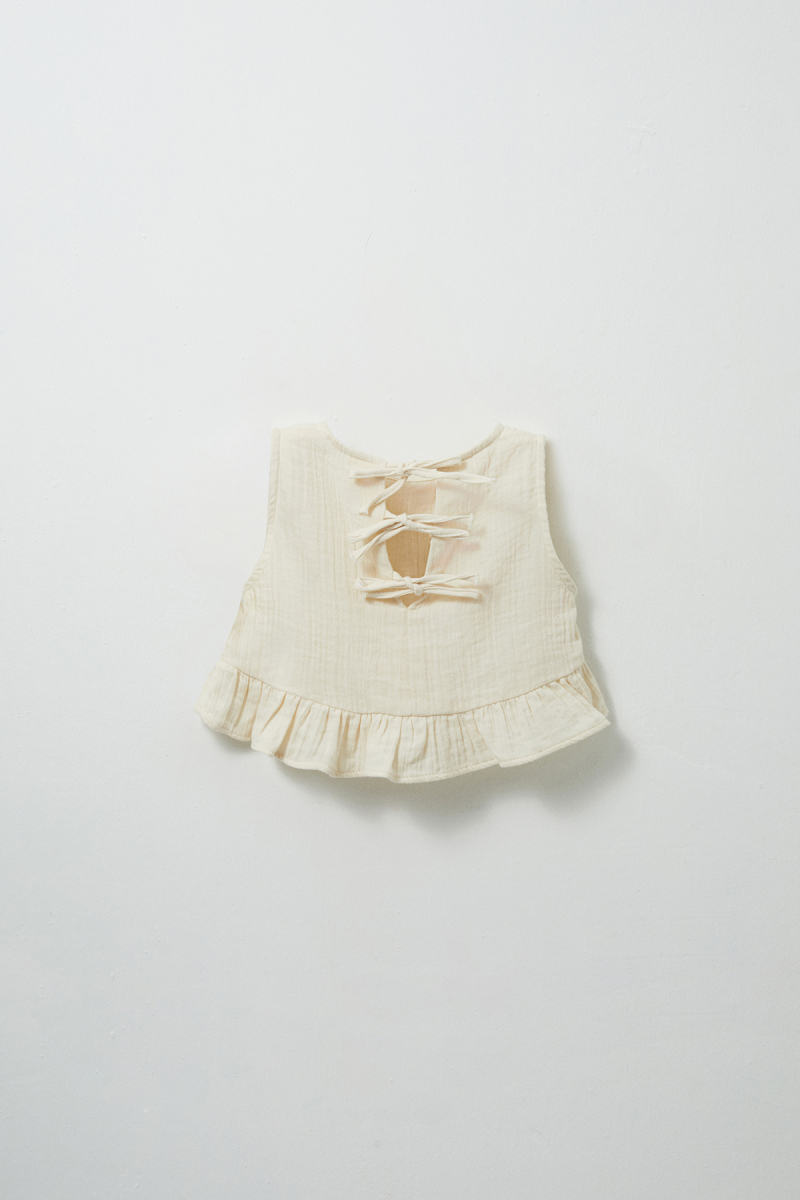 Tiny Muslin Blouse and Pants Set - 3
