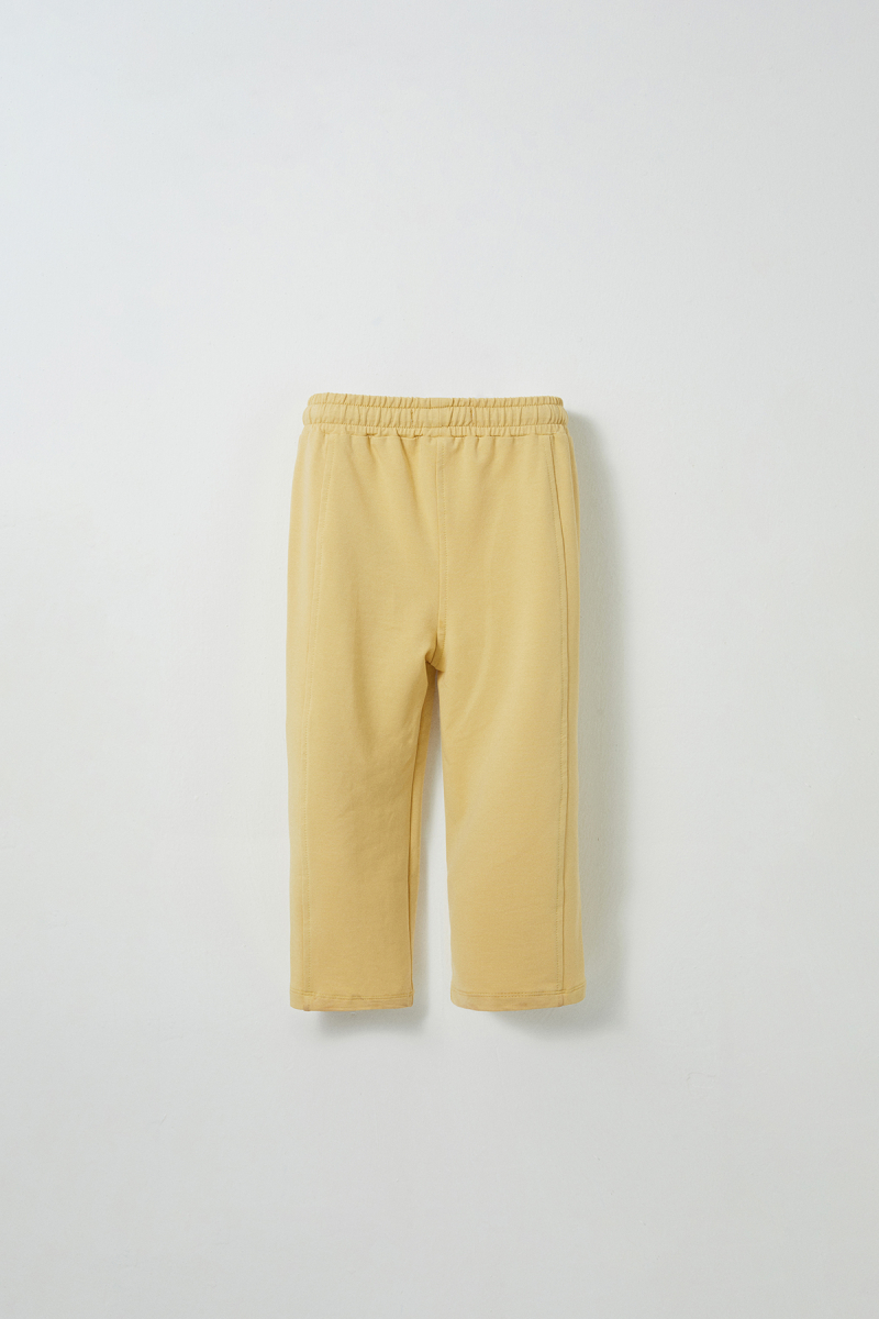 Yellow Embroidered Detailed Relaxed Leg Trousers - 3